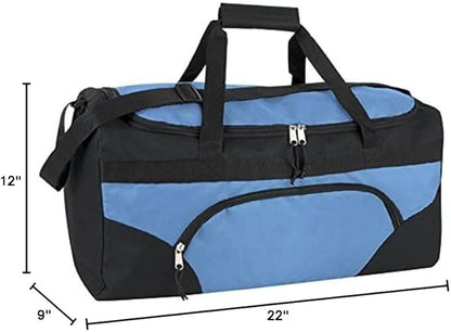 40 Liter, 22 Inch Reflective Duffle Bag with Shoulder Strap for Men, Women, Travel