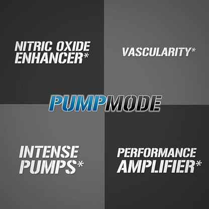EVL PumpMode Nitric Oxide Supplement - Nitric Oxide Booster Pump Pre Workout Powder with Glycerol and Betaine for Muscle Recovery Growth and Endurance - Stim Free Pre Workout Drink (Furious Grape)