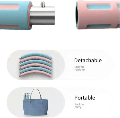 Yoga Set 4 in 1 Yoga Equipment Set. Anti-Burst and Slip Resistant Yoga Ball. Leg Stretcher Strap for Pilates. Free Weight Hula Hoop for Workout. Figure 8 Fitness Resistance Band