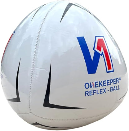 Soccer Reflex & Reaction Ball - White, Orange, Blue, Pink, and Fluo Yellow, Agility and Coordination Training for Kids and Juniors (Pump Not Included)