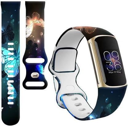 Sport Bands Compatible with Charge 6 /Charge 5 for Women Men,Soft Waterproof Replacement Straps Wristbands for Charge Advanced Fitness Tracker