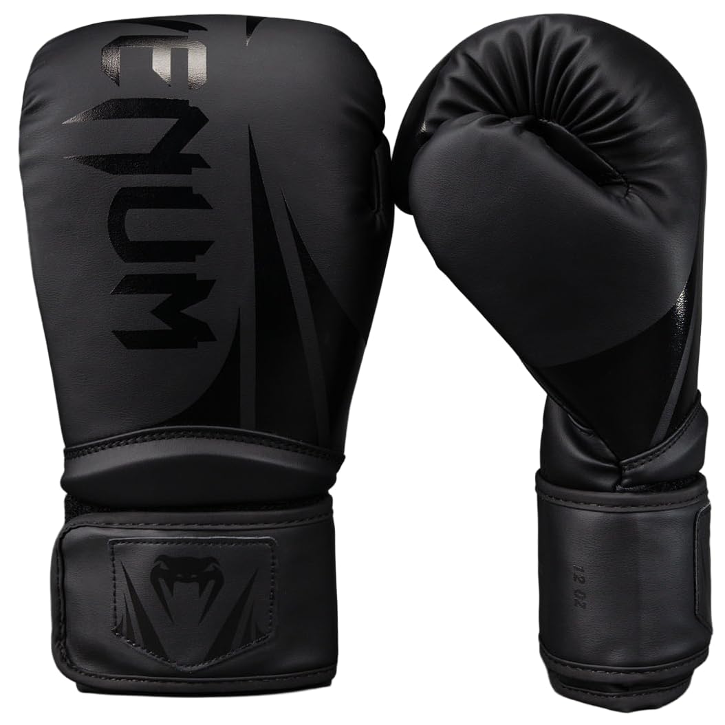 Challenger 2.5 Boxing Gloves - Black/Black - 16-Ounce