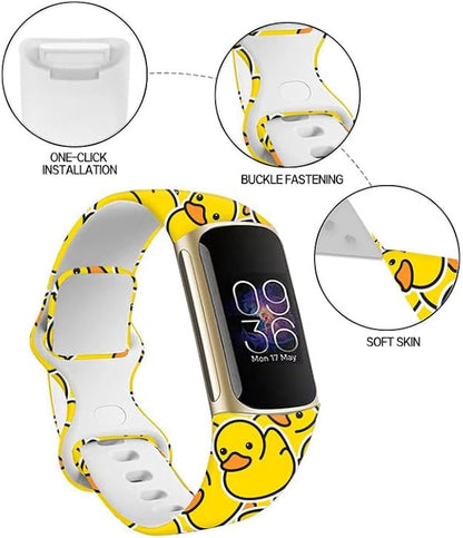 Sport Bands Compatible with Charge 6 /Charge 5 for Women Men,Soft Waterproof Replacement Straps Wristbands for Charge Advanced Fitness Tracker