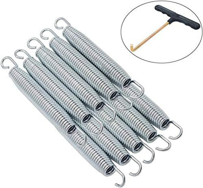 6.5 inch Spring,Galvanized Trampoline Springs a Set of 10packs with Hooks
