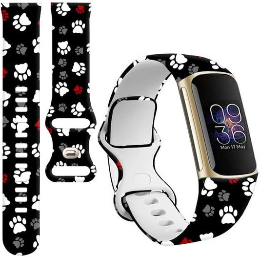 Sport Bands Compatible with Charge 6 /Charge 5 for Women Men,Soft Waterproof Replacement Straps Wristbands for Charge Advanced Fitness Tracker