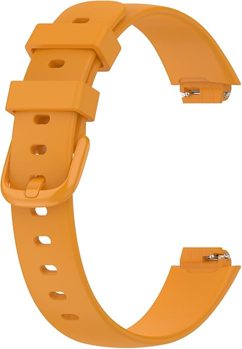 2 Pack Compatible with Fitbit Inspire 3 Bands, 15.4mm Width Soft Silicone Adjustable Sport Replacement Band for Women Men