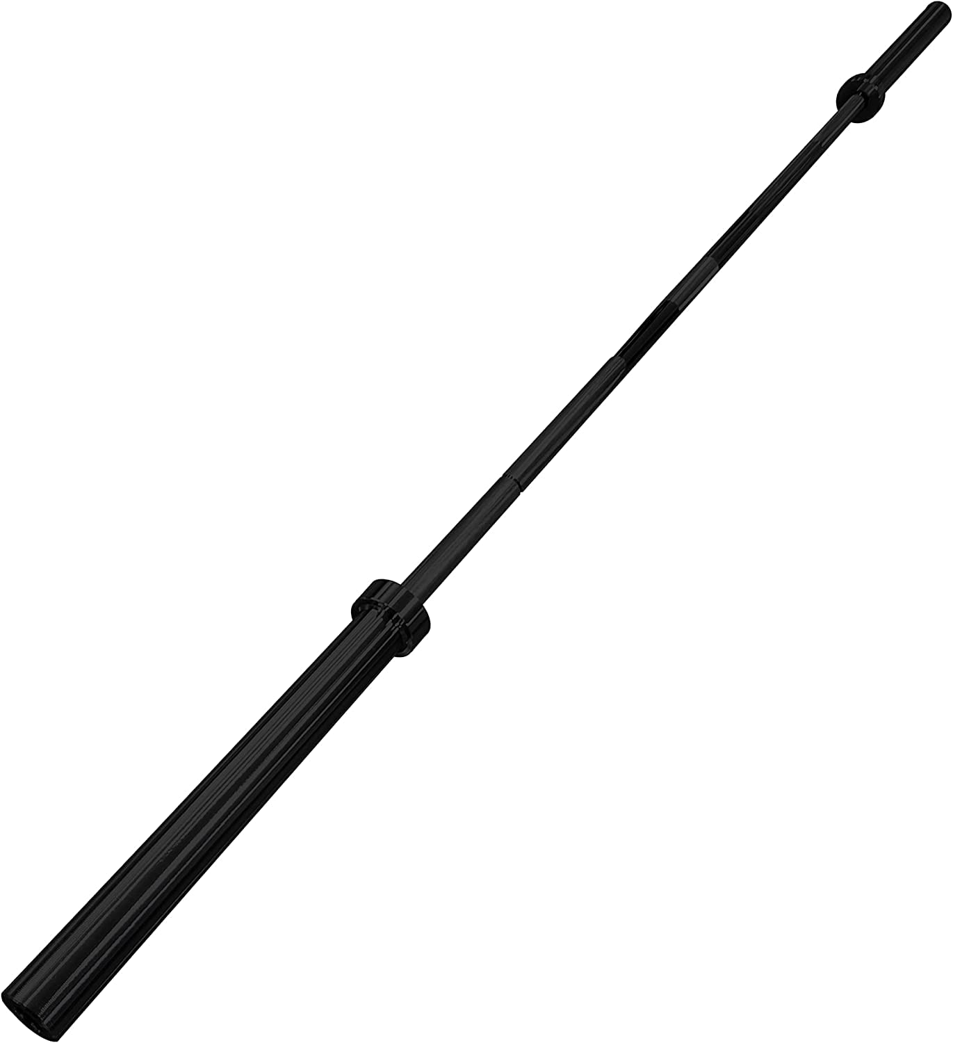CAP 40lb 7ft Olympic Barbell, Black, Strength Training