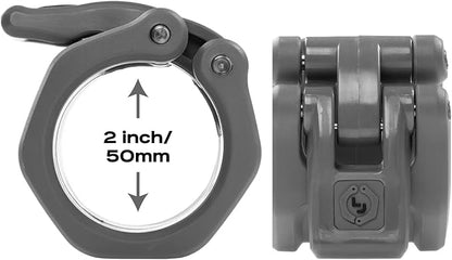 Lock-Jaw HEX 50mm / 2" Olympic Barbell Collar (Red)