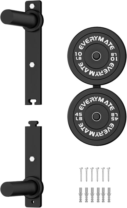 Weight Plate Storage Rack, Olympic Weight Plate Holder, Bumper Plate Storage, Home Gym Organizer