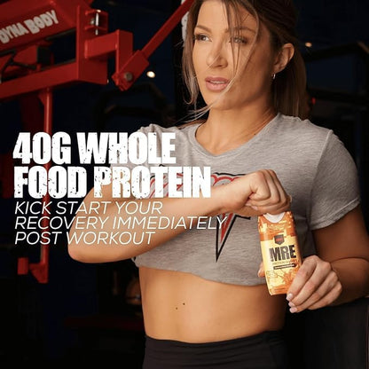 REDCON1 MRE Ready to Drink Protein Shakes, Cookies & Cream - Lactose + Whey Free RTD Protein Made with Real Whole Food Protein Blends - Keto-Friendly and Easy to Digest Nutritional Shake (12 Pack)