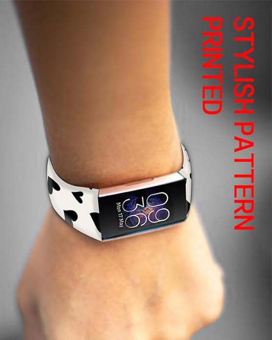 Sport Bands Compatible with Charge 6 /Charge 5 for Women Men,Soft Waterproof Replacement Straps Wristbands for Charge Advanced Fitness Tracker