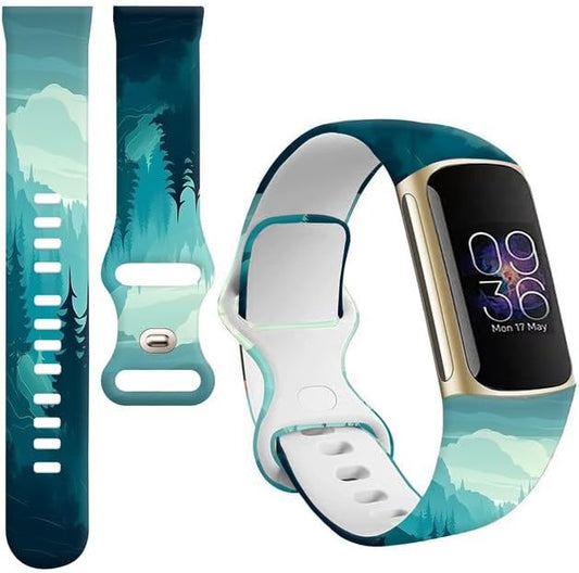 Sport Bands Compatible with Charge 6 /Charge 5 for Women Men,Soft Waterproof Replacement Straps Wristbands for Charge Advanced Fitness Tracker