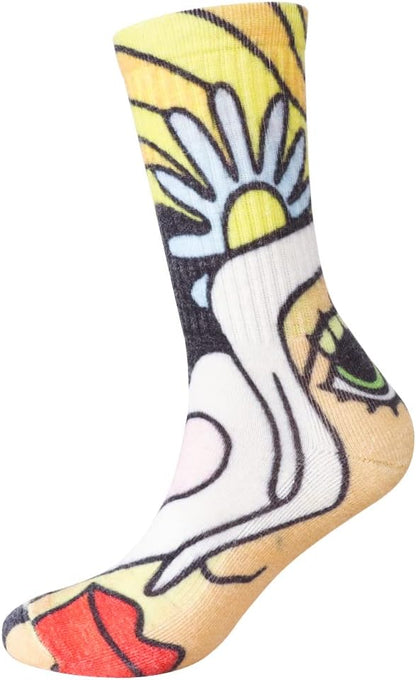 EnerWear 4 Pack Women's Merino Wool Outdoor Hiking Trail Crew Sock