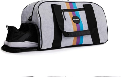 Vooray Burner Gym Duffel Bag, Gym Bag for Women and Men with Shoe Compartment, Weekender, Overnight & Travel Duffel for Sports and Workout