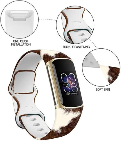 Sport Bands Compatible with Charge 6 /Charge 5 for Women Men,Soft Waterproof Replacement Straps Wristbands for Charge Advanced Fitness Tracker