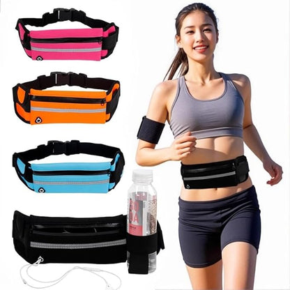 Adjustable Elastic Fitness Fanny Pack for Sports, Running Belt Waist Pack, Waterproof Sports Fanny Pack,Outdoor card wallet，Leisure travel wallet，5 color options available (green)