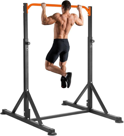 Pull Up Station, Power Tower Adjustable Pullup Bar Free Standing, Heavy Duty Multifunction Strength Training Pull Up Bar, Gym Workout Fitness Equipment Chin up Bar for Home Outdoor, 440LBS Capacity