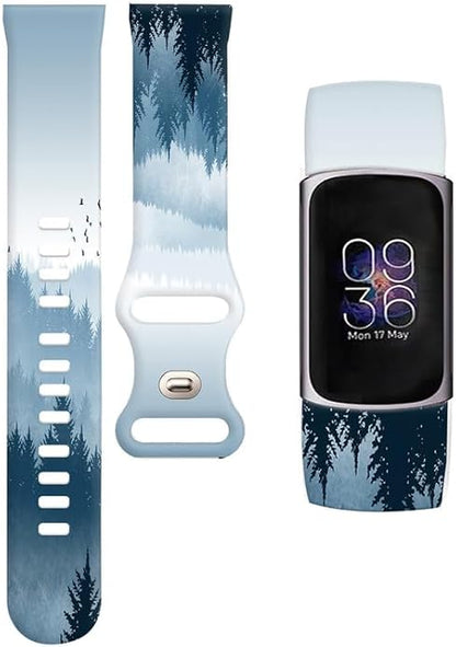 Sport Bands Compatible with Charge 6 /Charge 5 for Women Men,Soft Waterproof Replacement Straps Wristbands for Charge Advanced Fitness Tracker