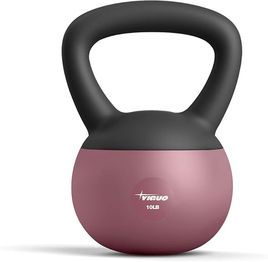 YIGUO Soft Kettlebell, Kettlebells 10 lb Anti-Slip Grip Weight for Home Workouts, Kettlebell for Safe Strength Training for Women & Men & Beginners