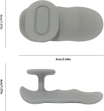 Ergonomic Non-Slip Fitness Grip Pads,Secured Finger Clip Hand Grips for Weightlifting,Pull-Ups,Dumbbells,Gym Workout Gloves,Palm Protectors for Men and Women(Black/Grey)