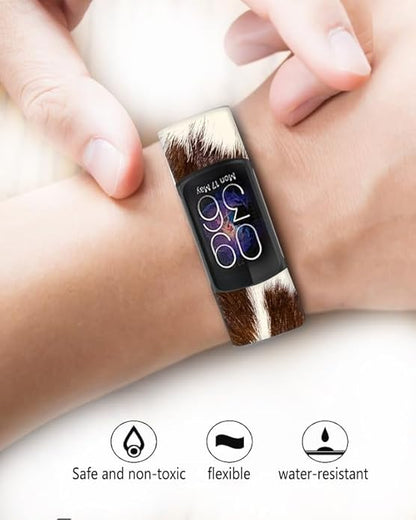 Sport Bands Compatible with Charge 6 /Charge 5 for Women Men,Soft Waterproof Replacement Straps Wristbands for Charge Advanced Fitness Tracker