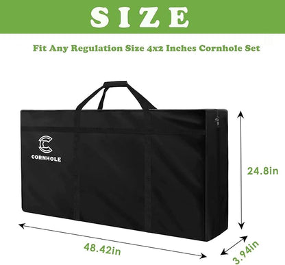 Cornhole Carrying Case, Regulation Size Cornhole Board Carrying Case for Travel, Cornhole Carrying Bag Fits 4’x2’ Board, Easy to Carry