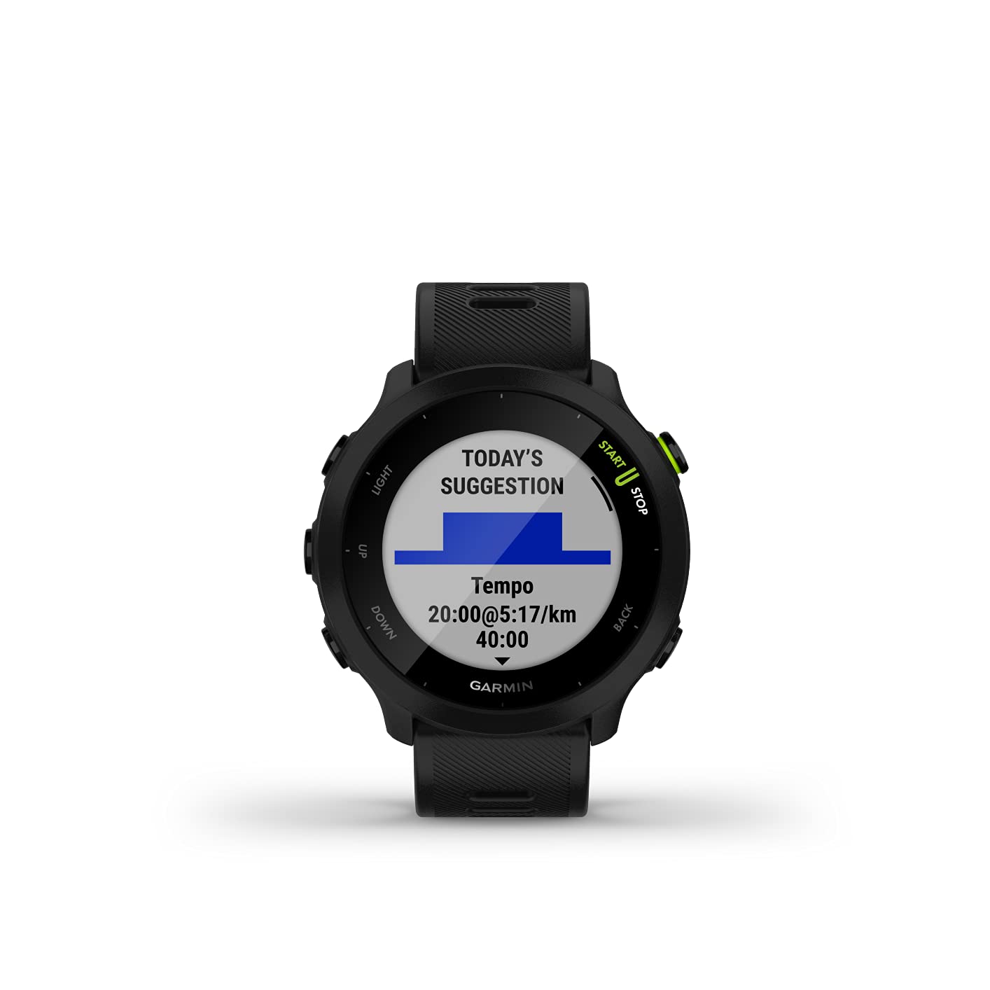 Garmin Forerunner 55, GPS Running Watch with Daily Suggested Workouts, Up to 2 Weeks of Battery