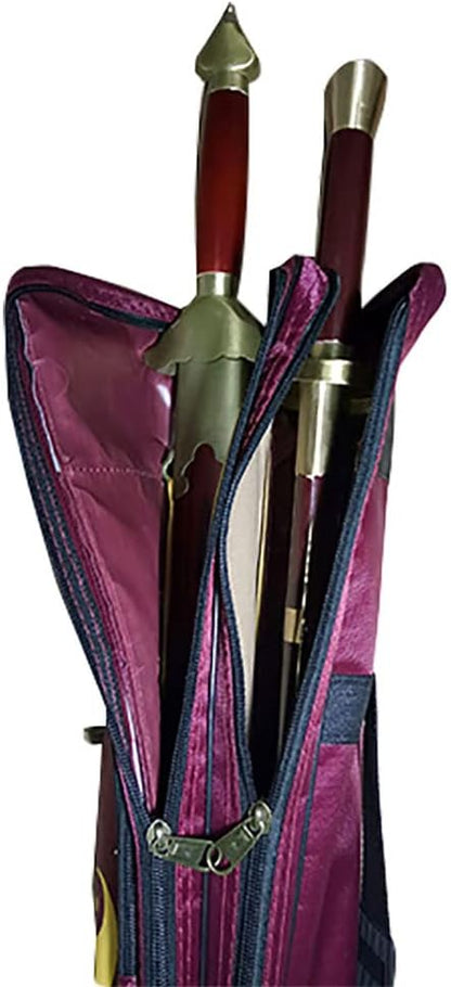 Sword Carrying Case - Waterproof Chinese Kung Fu Taichi Martial Arts Double Layer Carrying Shoulder Bag