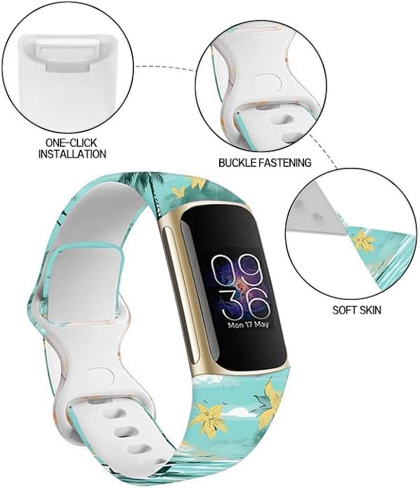 Sport Bands Compatible with Charge 6 /Charge 5 for Women Men,Soft Waterproof Replacement Straps Wristbands for Charge Advanced Fitness Tracker