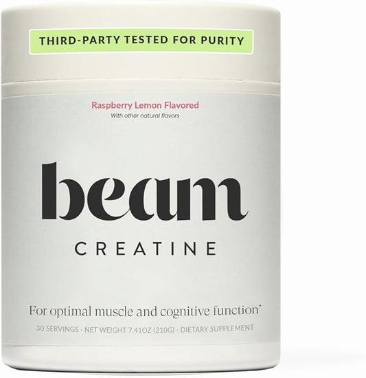 Beam Creatine Powder, Third Party Tested, Micronized Creatine Monohydrate Supplement, Creatine for