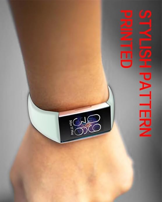 Sport Bands Compatible with Charge 6 /Charge 5 for Women Men,Soft Waterproof Replacement Straps Wristbands for Charge Advanced Fitness Tracker