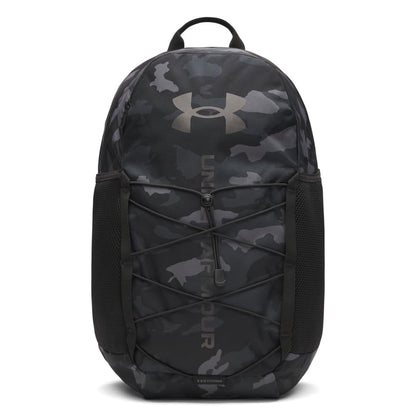 Under Armour Unisex Hustle Sport 6.0 Backpack, (002) Black/Metallic Black, One Size Fits Most