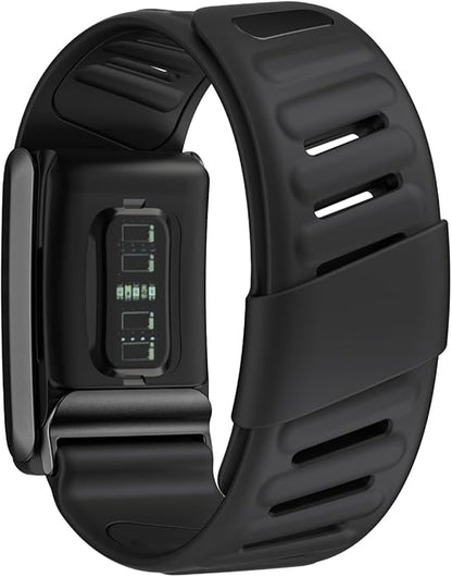 Comfort Durable Silicone Wristband Compatible with WHOOP 4.0 Band, Soft Silicone Sports Loop Strap for Men & Women, with U Shapped Connector