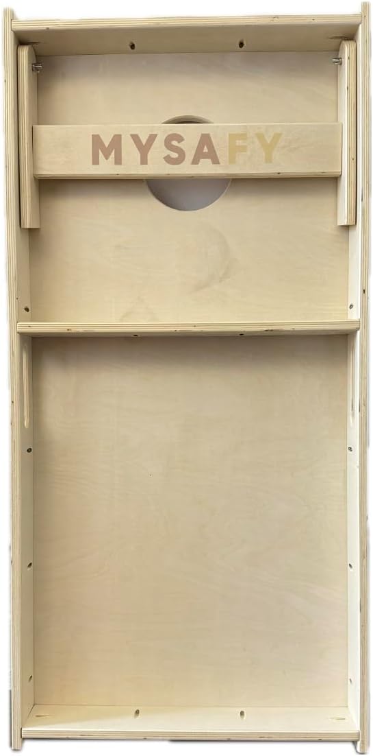 Solid Wood Cornhole Board Set 2 Boards with Bean Bags by Mysafy