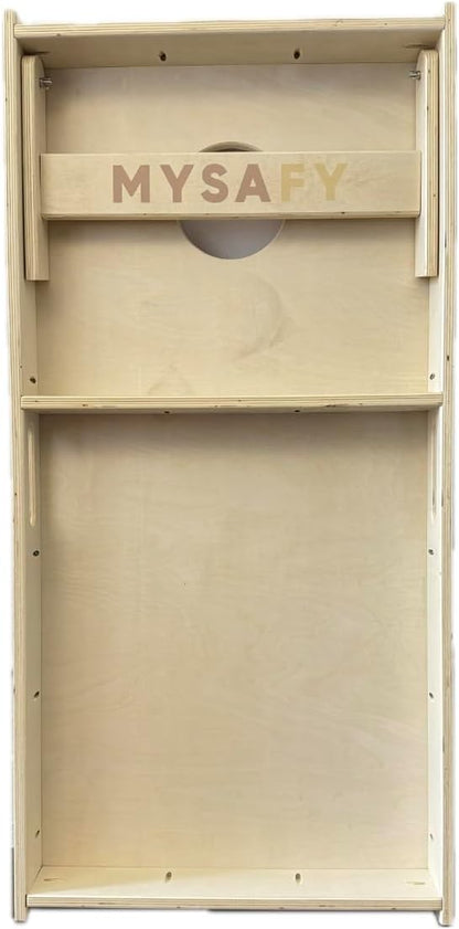 Solid Wood Cornhole Board Set 2 Boards with Bean Bags by Mysafy