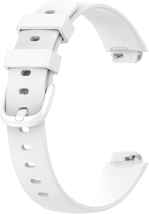 2 Pack Compatible with Fitbit Inspire 3 Bands, 15.4mm Width Soft Silicone Adjustable Sport Replacement Band for Women Men