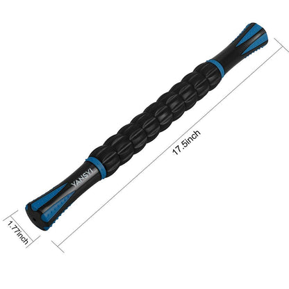 YANSYI Professional 9-Roller Deep Tissue Massage Stick - Portable Muscle Recovery Roller for
