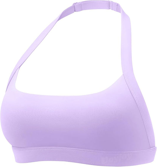 VOYJOY Sports Bras for Women Basic Wireless Bra Crop Workout Yoga Bra Sexy Tank Top
