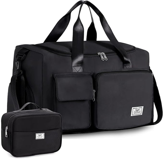FIORETTO Women's Gym Duffle Bag with Shoes Compartment, 37L Capacity, Ideal for Travel, Gym