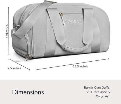 Vooray Burner Gym Duffel Bag, Gym Bag for Women and Men with Shoe Compartment, Weekender, Overnight & Travel Duffel for Sports and Workout