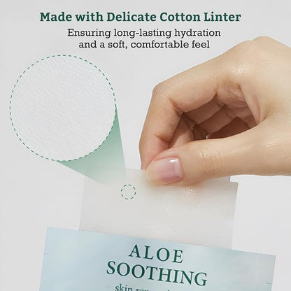 LEADERS Aloe Soothing Skin Renewal Mask ??Calms Irritated Skin, Reduces Redness & Provides Deep Hydration ??Gentle Formula for Sensitive Skin ??Hydrating Face Mask with Aloe Vera ??10 Sheets