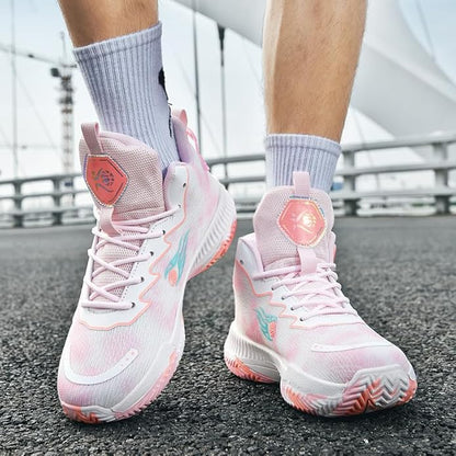 Basketball Shoes for Womens and Mens, Breathable Non Slip Outdoor Casual Unisex-Adult Fashion Sneakers