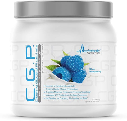Metabolic Nutrition, CGP, Creatine Glycerol Phosphate, 100% Micronized Creatine Powder, Pre Intra