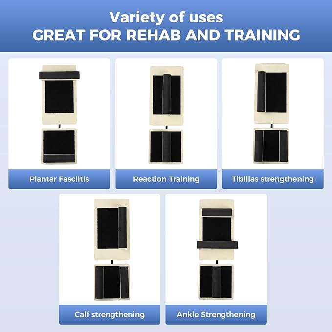 Ankle Board, Foot Strengthener, Axis Board, Single Leg Balance Board, Blackboard Foot Trainer,for Stability Exercise, Physical Therapy, Ankle Rehab,Strengthening Equipment