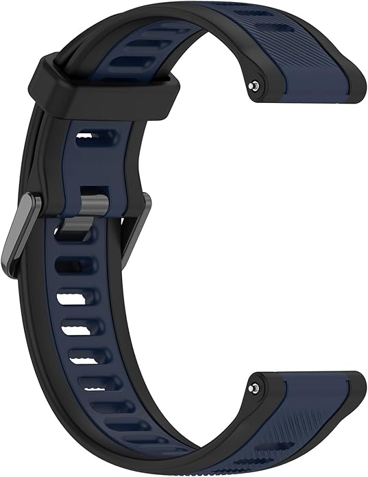 Compatible with Garmin Forerunner 165 Watch Band, 20mm Width Silicone Replacement Bands for Garmin Vivoactive 3 / Vivoactive 5 / Forerunner 55, 245, 645 Music Smartwatch
