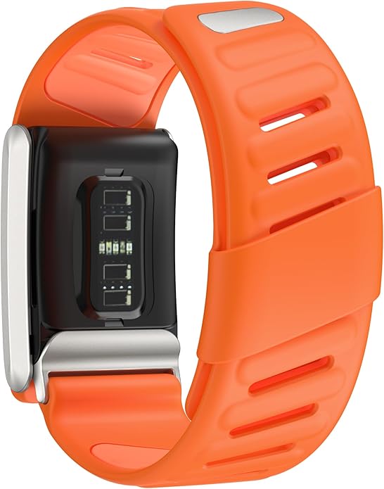 Comfort Durable Silicone Wristband Compatible with WHOOP 4.0 Band, Soft Silicone Sports Loop Strap for Men & Women, with U Shapped Connector