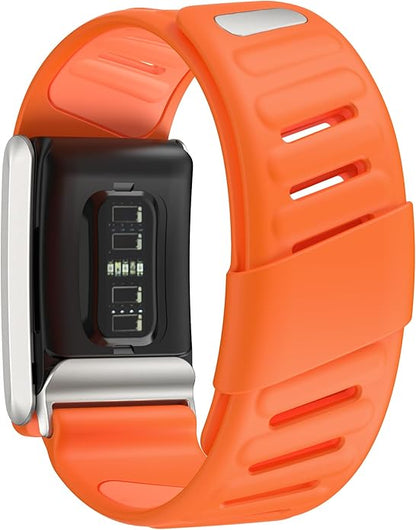 Comfort Durable Silicone Wristband Compatible with WHOOP 4.0 Band, Soft Silicone Sports Loop Strap for Men & Women, with U Shapped Connector