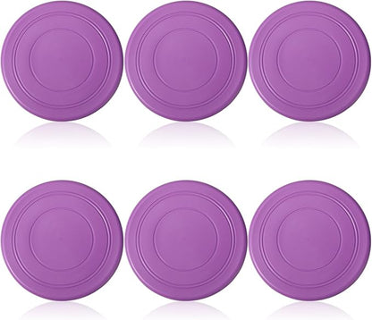 6 Pcs Kids Flying Disc 7 Inch Silicone Flying Disks Set for Kindergarten Outdoor Backyard Beach Lawn Park