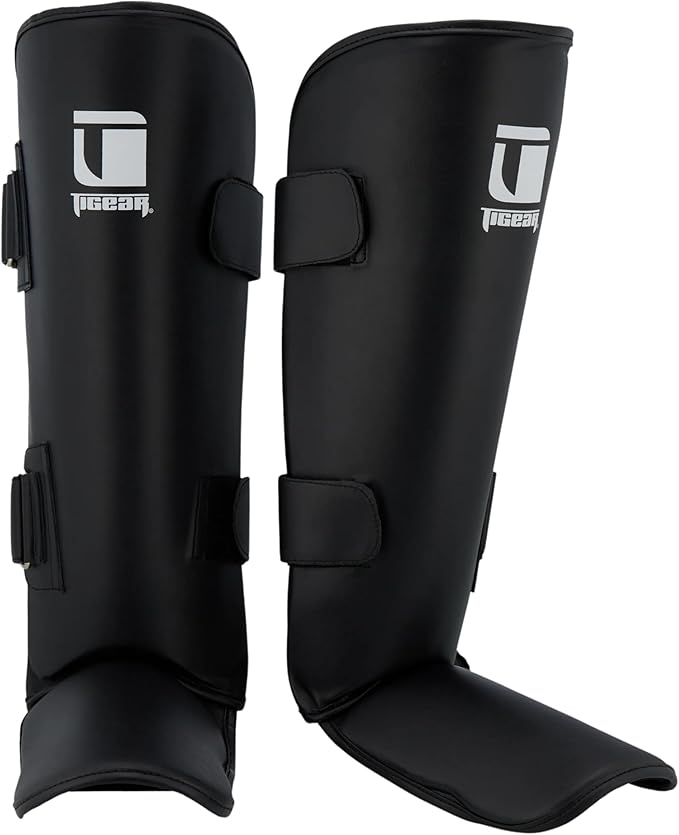 Tigear Core Shin Guards – MMA Martial Arts Shin Guards for Muay Thai & Kickboxing Sparring and Training | Premium, Lightweight | Professional Protection for Men, Women, Kids