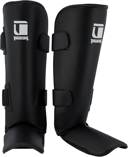 Tigear Core Shin Guards – MMA Martial Arts Shin Guards for Muay Thai & Kickboxing Sparring and Training | Premium, Lightweight | Professional Protection for Men, Women, Kids